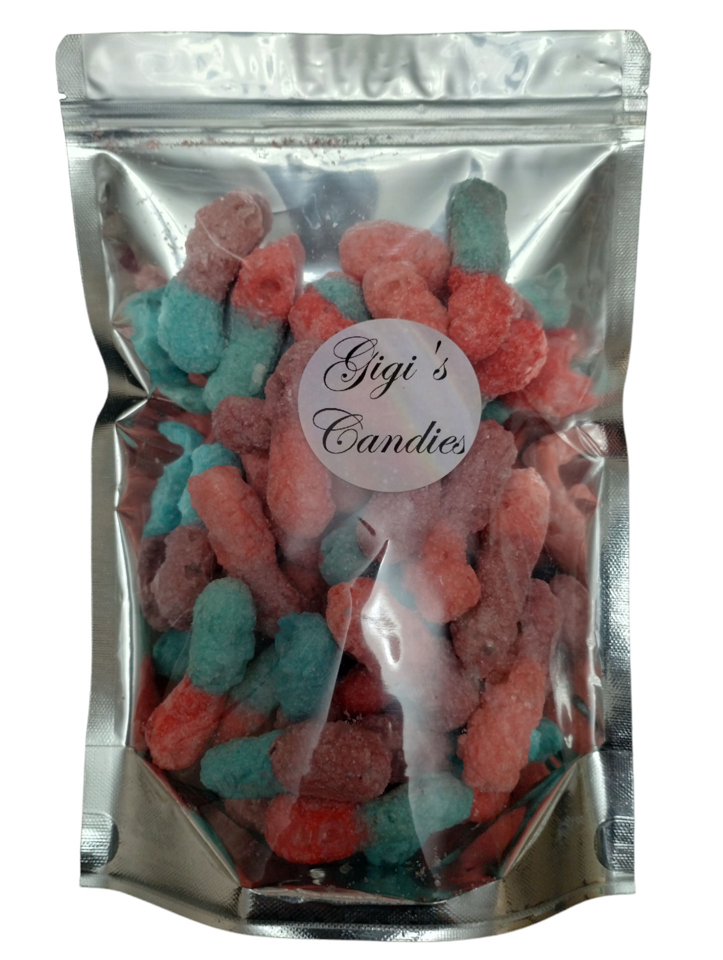 Freeze dried very berry sour worms