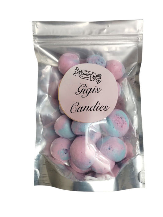 Cotton Candy Salt Water Taffy Freeze dried